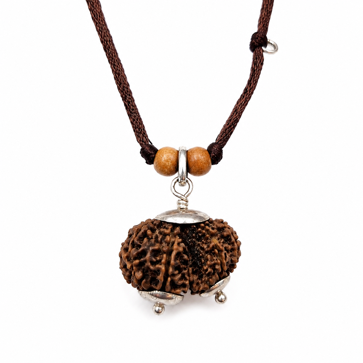 Garbh -Gauri -Rudraksha - Protección para madre e hijos - en plata (Nepal)